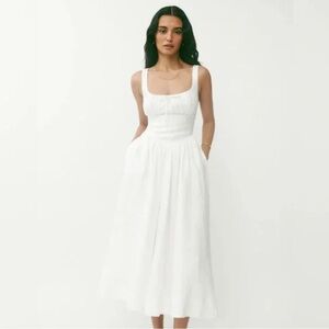 Reformation Balia Linen Dress Pattern